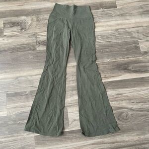Chic Olive Flared Yoga Pants